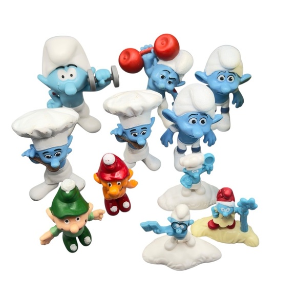Lot of 11 Smurfs Figures 1978 Empire Gnomes Vintage Toys - Picture 2 of 7